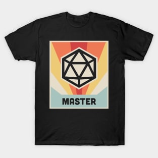 MASTER | Vintage D20 Roleplaying Game Poster T-Shirt